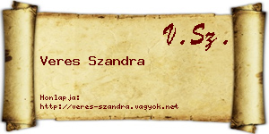 Veres Szandra névjegykártya